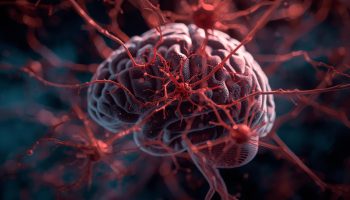 imagen realista de redes neuronales del cerebro